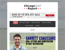 Tablet Screenshot of chicagogolfreport.com